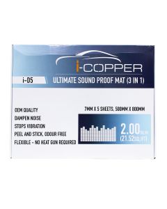 I-Copper i-D5 Ultimate Soundproof Mat (3 in 1) Damping (5 Sheets)